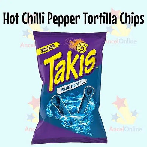 Takis Blue Heat Hot Chilli Pepper Tortilla Chips 92g x 2 Pack