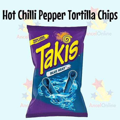 Takis Blue Heat Hot Chilli Pepper Tortilla Chips 92g x 2 Pack