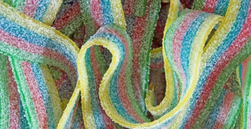Fini Fantasy Belts Rainbow 1.2kg Approx 150 Candy Straps Sour