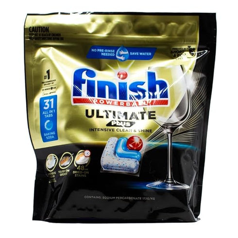 Finish Ultimate Plus Dishwashing Tablets Baking Soda 31 ea