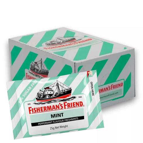 Fishermans Friend Peppermint Sugar Free Lozenges 25 g x 12 Packs