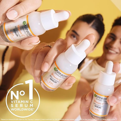 Garnier Skin Active, Face Serum, Brightening & Anti-Dark Spots, 3.5% Vitamin C, 30 ml