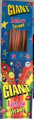 Giant Rainbow Sherbet Straw 13g - 140 Pack