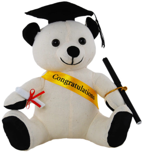 Congratulations Graduation Autograph Bear With Pen 20cm