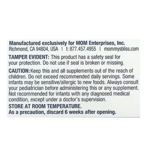 Gripe Water Original 120 ml (4floz) Relive Discomfort Age 2 Weeks+ Mommys Bliss