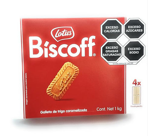 Lotus Biscoff - 1Kg Caramelised Biscuit - 4 x 250g Pack