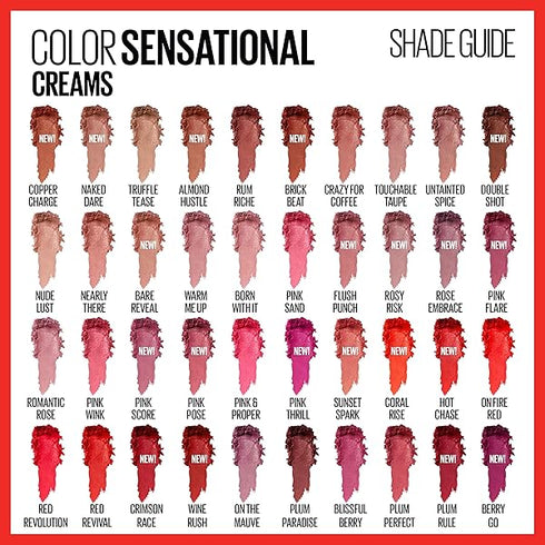 Maybelline Color Sensational Lipstick, 630 Red Revolution