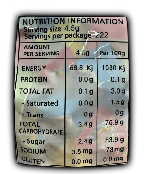 TNT Sour Chews 4.5g - 1kg