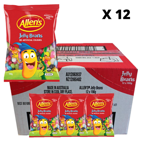 Allens Jelly Beans 190g - 12 Packs