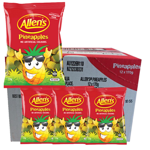 Allens Pineapple 170g - 12 Pack