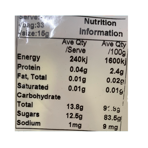Allseps Aussie Glucose Banana Candy 500g Australian Made Lollies
