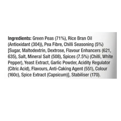 Calbee Harvest Snaps Baked Pea Crisps Chilli Flavour 120g x 2 Packs