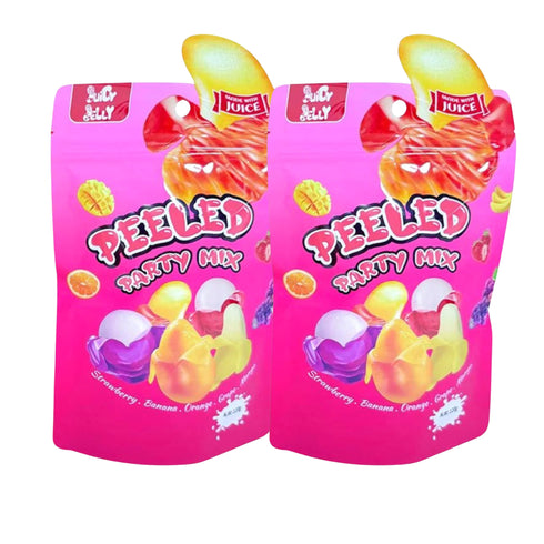 Juicy Jelly Peeled Party Mix 120g - 2 Pack
