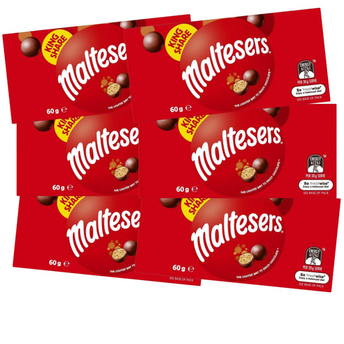 Mars Maltesers King Share Milk Chocolate 60g x 6 Boxes