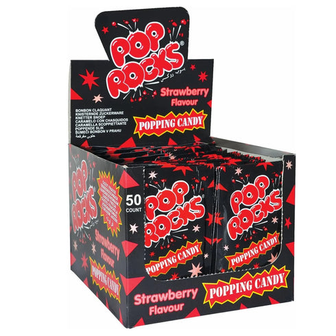 Pop Rocks Strawberry Popping Candy - 50 Packs