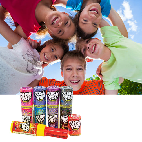 Push Pop Candy 15g - 24 Piece Pack Assorted Flavours