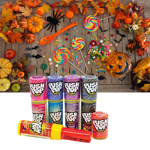 Push Pop Candy 15g - 24 Piece Pack Assorted Flavours