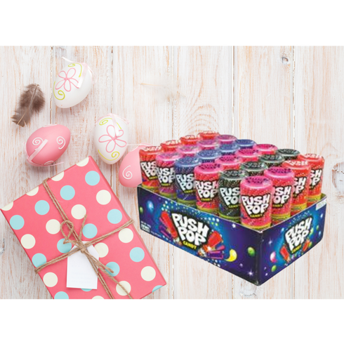 Push Pop Candy 15g - 24 Piece Pack Assorted Flavours