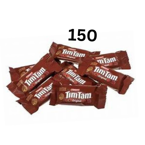Tim Tam Original Chocolate Biscuit 18g x 150 individually Wrapped Portions Carton Bulk Box