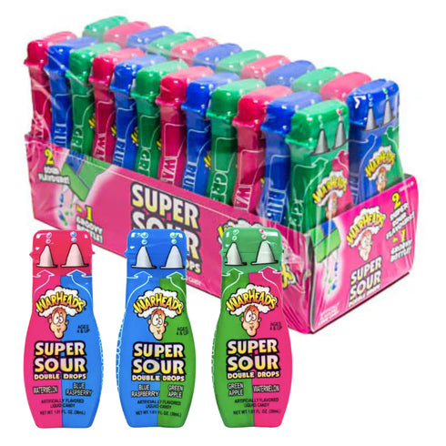 Warheads Super Sour Double Drops 30ml - 24 Pack