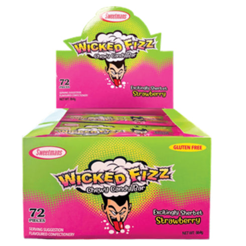 Wicked Fizz Strawberry - 72 Chews