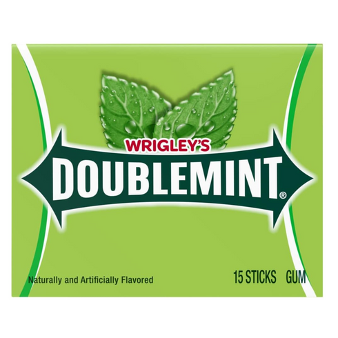 Wrigleys Doublemint Chewing Gum 10 Pack 15 Sticks Each