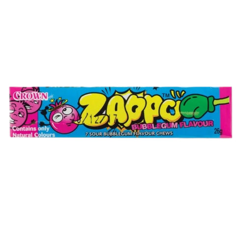 Zappo Chews Bubble Gum 26g - 30 Pack
