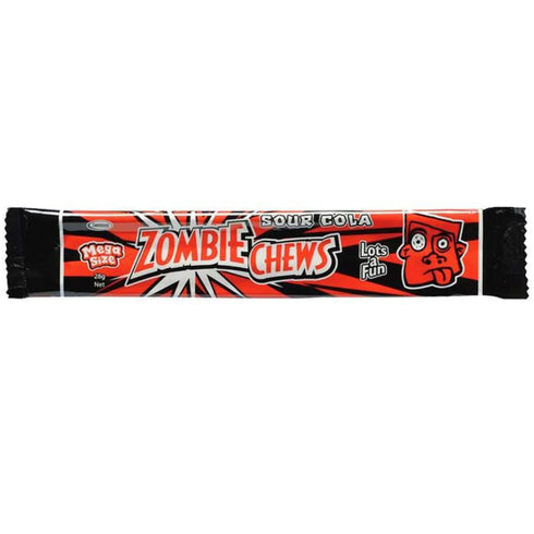 Zombie Chews Assorted Flavours 28g - 60 Bar Pack