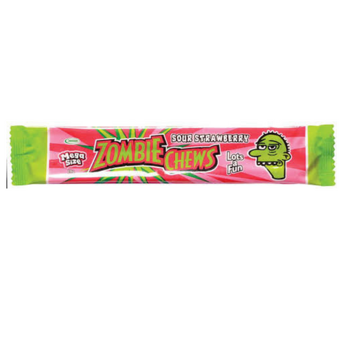 Zombie Chews Assorted Flavours 28g - 60 Bar Pack