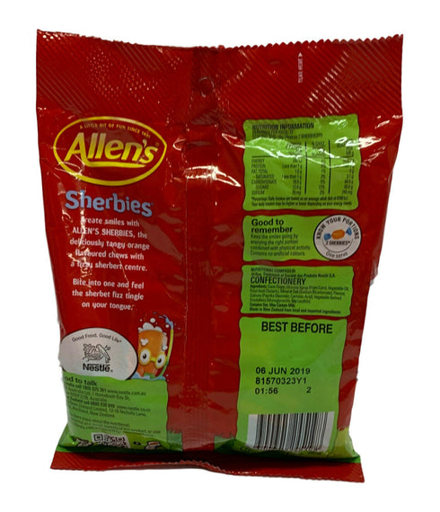 Allens Sherbies Chews 850g