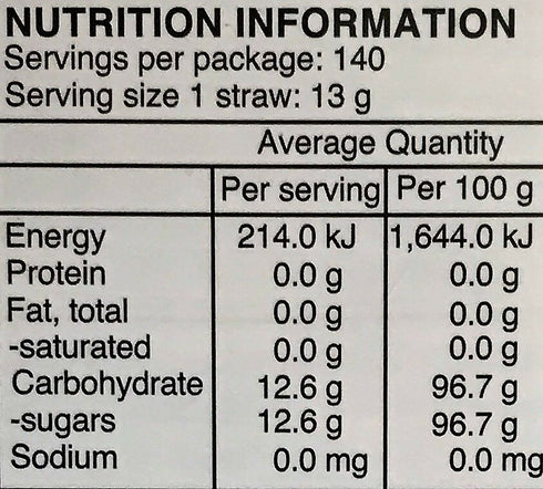 Giant Rainbow Sherbet Straw 13g - 140 Pack