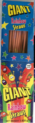 Giant Rainbow Sherbet Straw 13g - 140 Pack