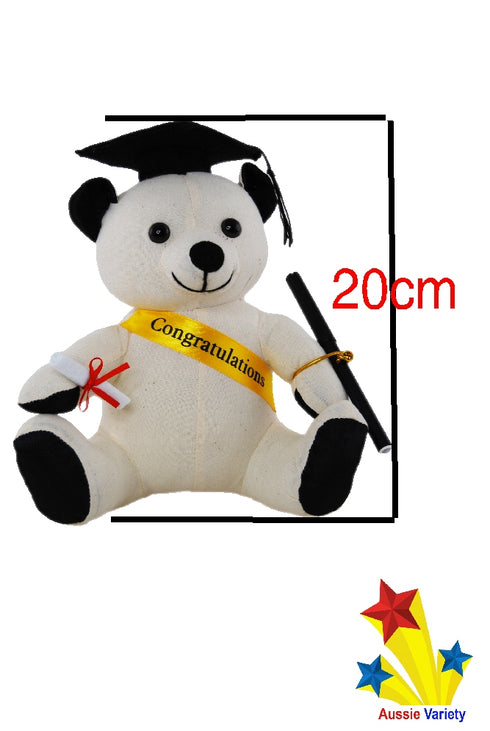 Congratulations Graduation Autograph Bear With Pen 22cm
