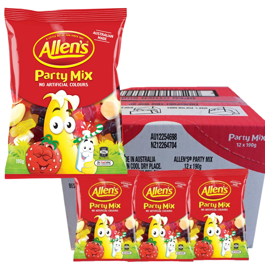 Allens Party Mix 190g 12 Packs showbagsgalore