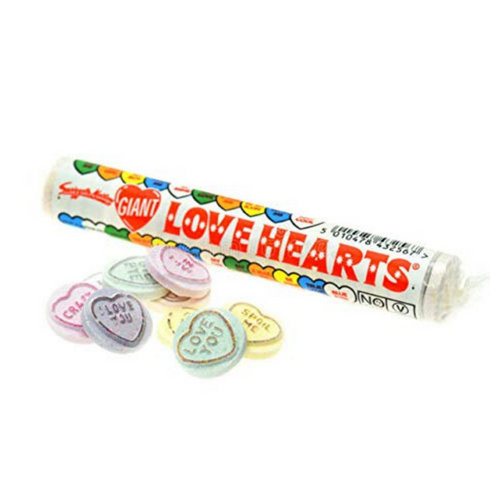 Love Hearts Giant Roll 39g - 24 Roll Pack (Swizzels UK)