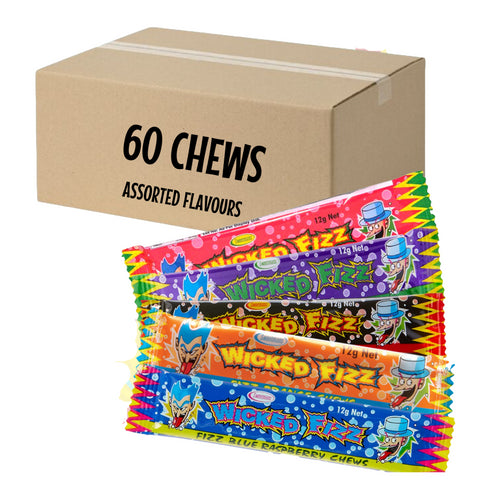 Wicked Fizz Assorted Flavours - 60 Pack