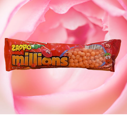 Zappo Millions Strawberry Flavour 75g x 24 Piece Pack