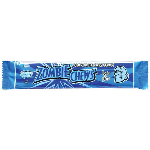 Zombie Chews Sour Blue Raspberry 28g - 60 Bar Pack