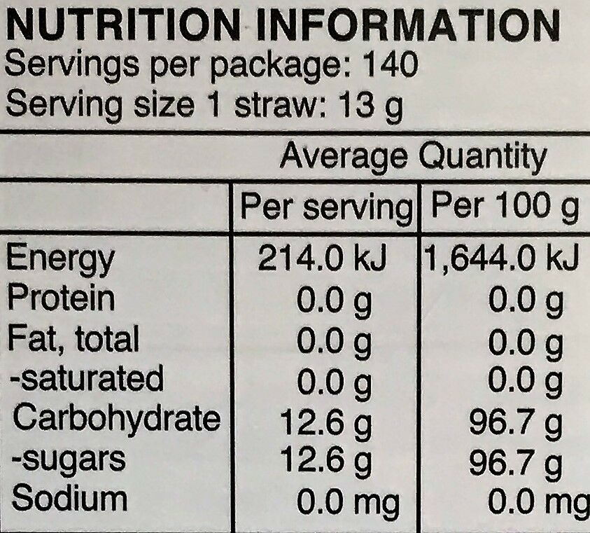 Giant Rainbow Sherbet Straw 13g 140 Pack showbagsgalore