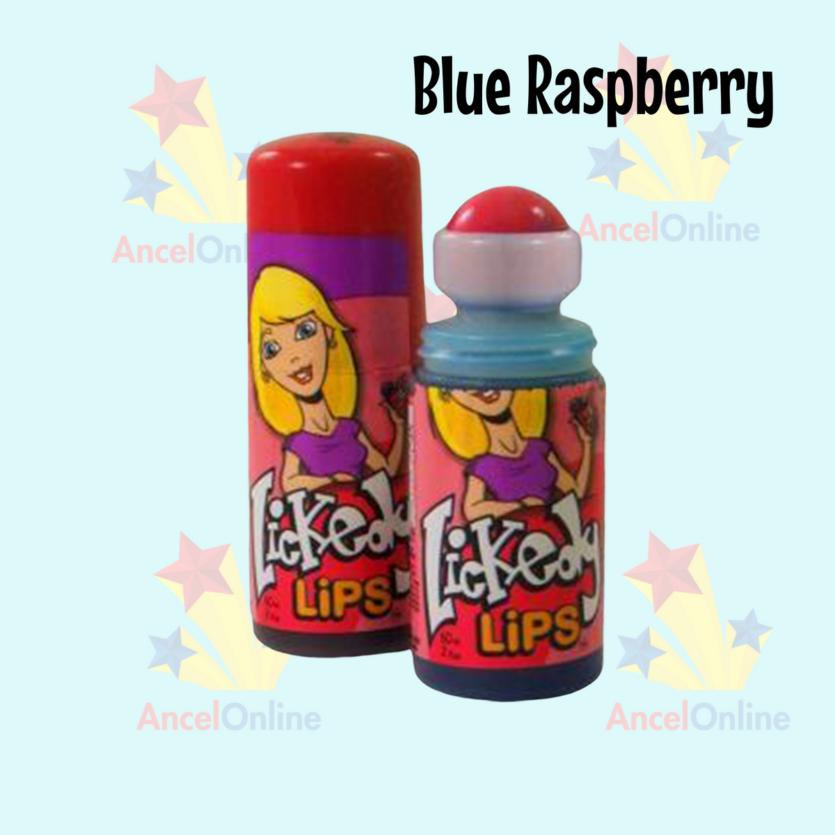 Lickedy Lips 60ml (Blue Raspberry) - 12 Pack – showbagsgalore