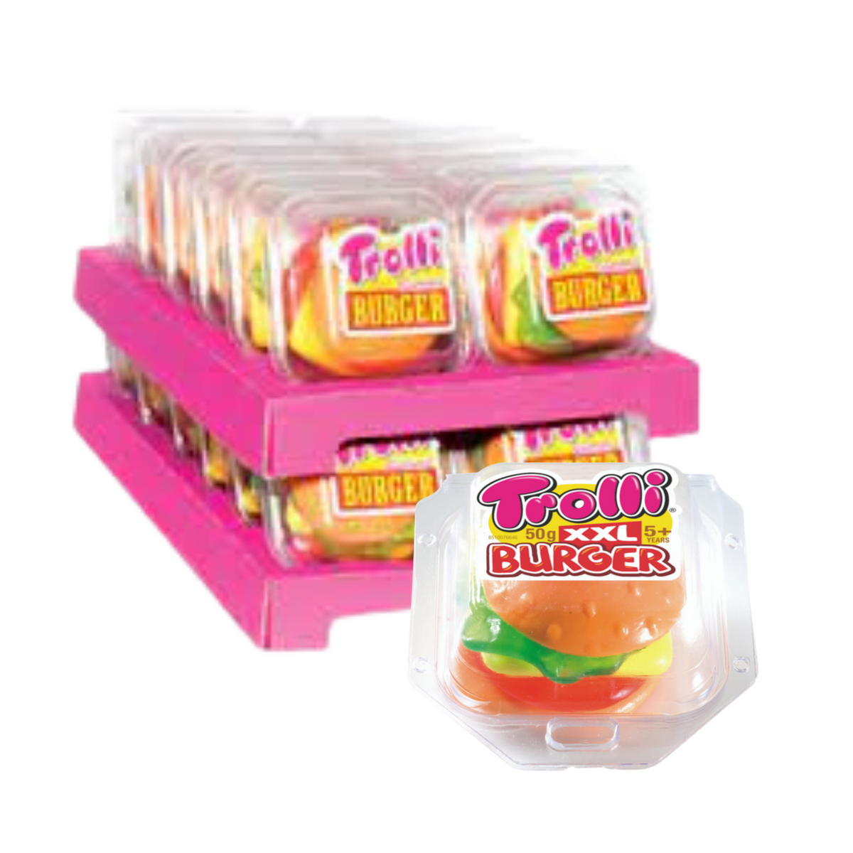 Trolli Xxl Burger 50g 24 Piece Pack Showbagsgalore